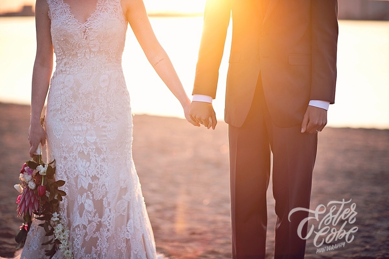 Spring Sunset Wedding on Belle Isle