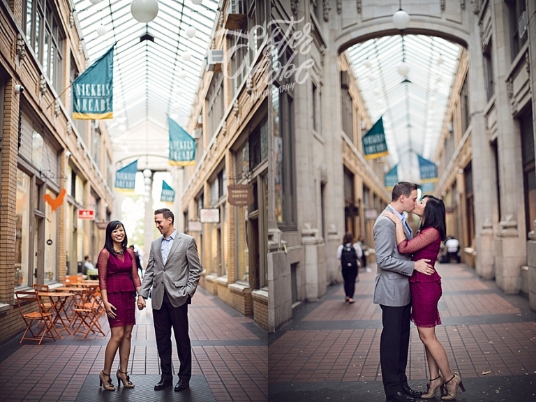 nickels arcade engagement session