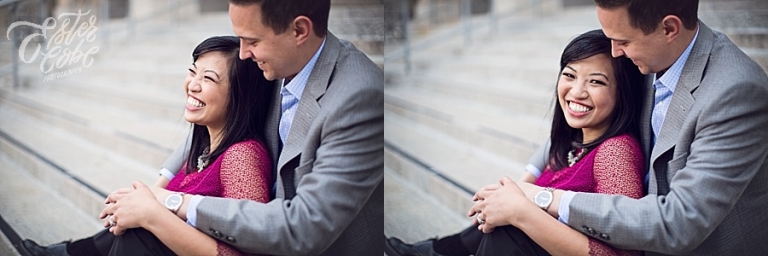 authentic posing engagement session