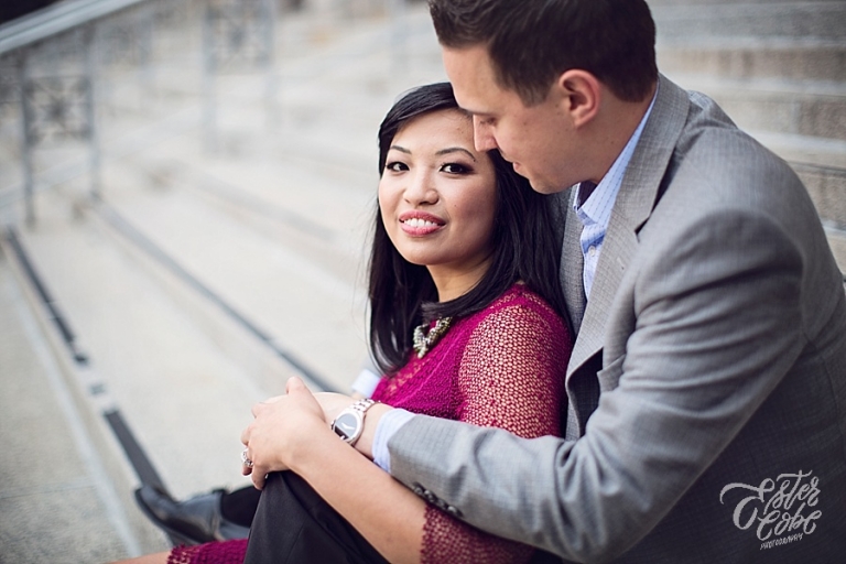 Rich Dramatic colors | Ann Arbor Engagement 