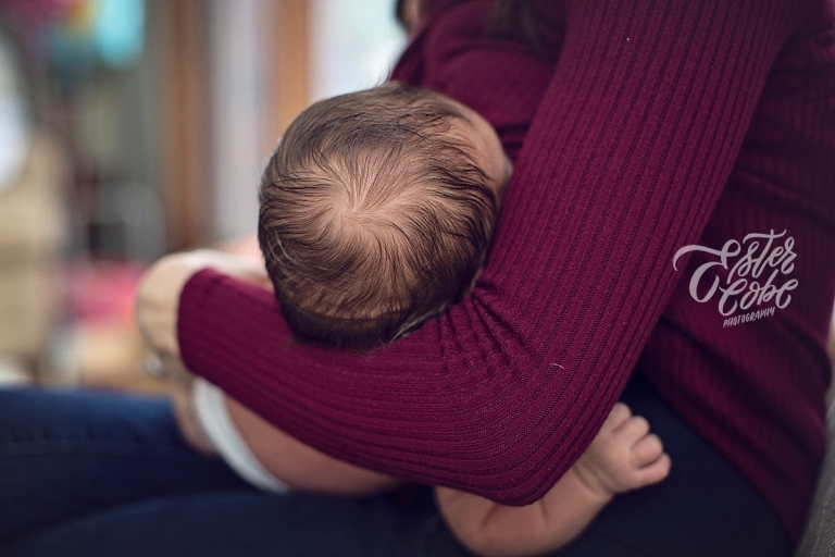 Newborn head Newborn in Home Photography