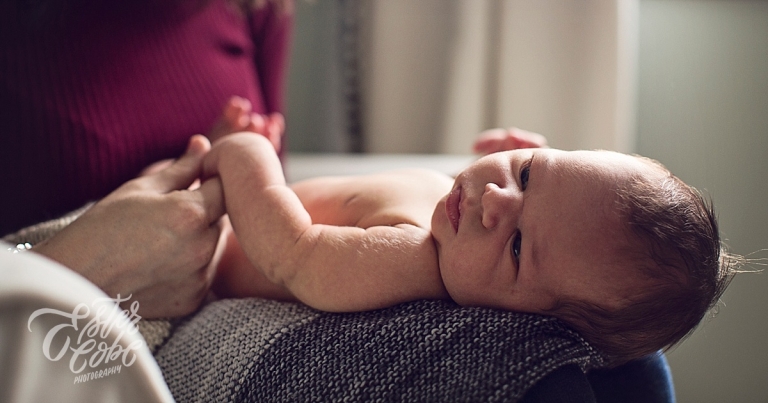 Details of baby Newborn in Home Photography