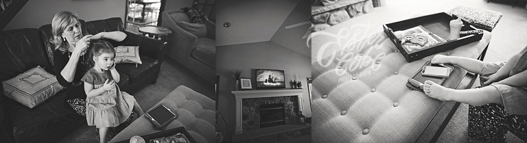 Distractions Newborn in Home Photography