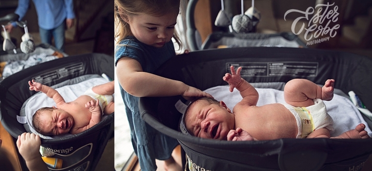 Helping Hands Newborn in Home Photography