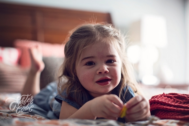 Big Sister Newborn in Home Photography