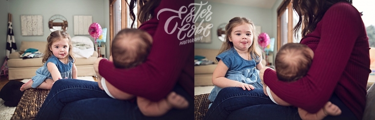 Siblings Newborn in Home Photography