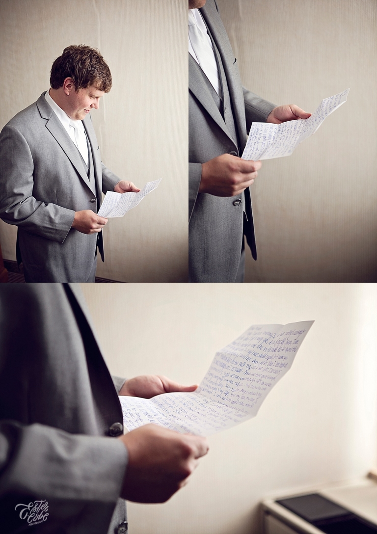 Grooms Letter from Bride