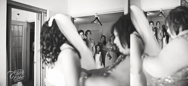 Bride getting Dressed