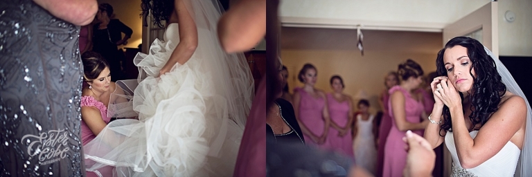 Bride Getting dressed