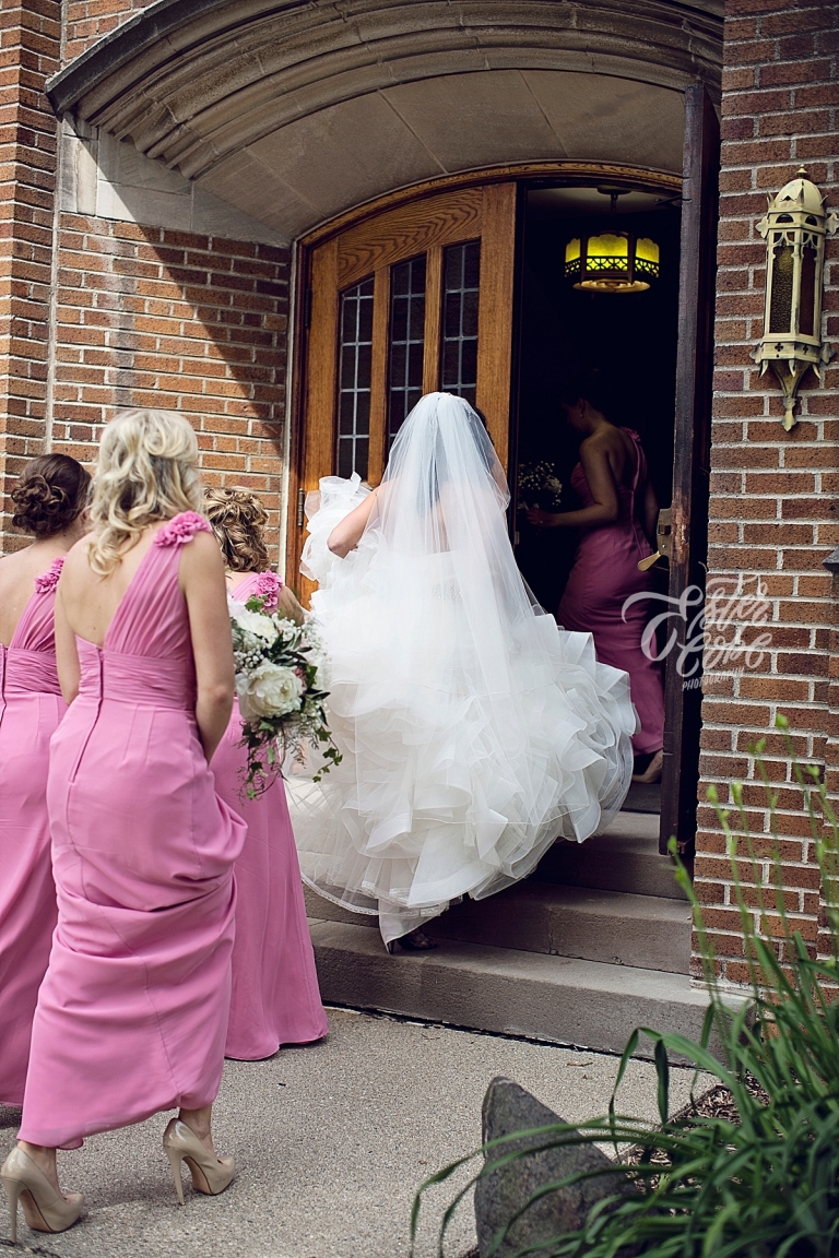 Entering Church before ceremony