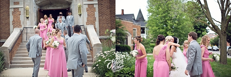 Candid images of bridal party