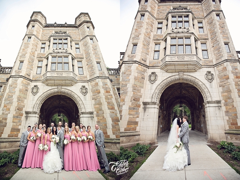 Law Quad Posed Bridal Party