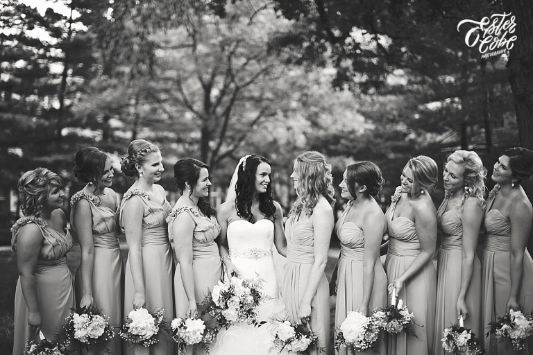 Bride with Bridesmaids 