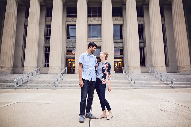 Angel Hall Engagement Session Ann Arbor