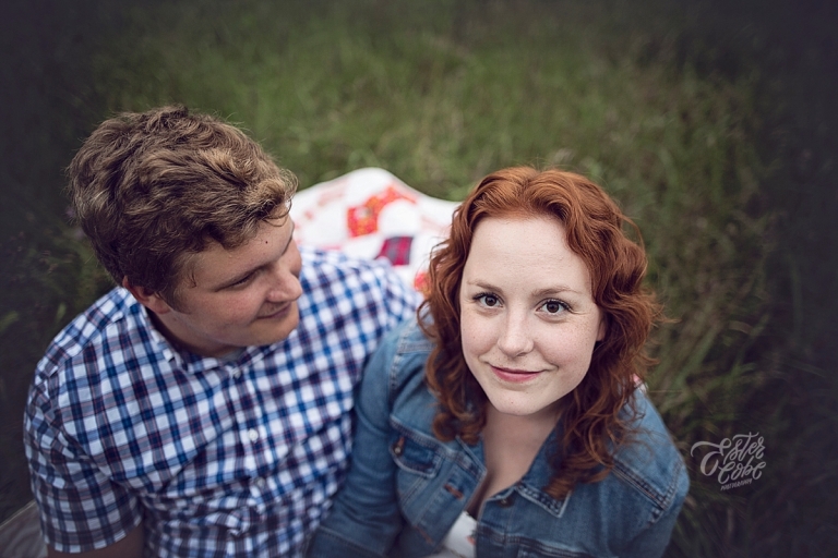 Fall Engagement Poses in a Field