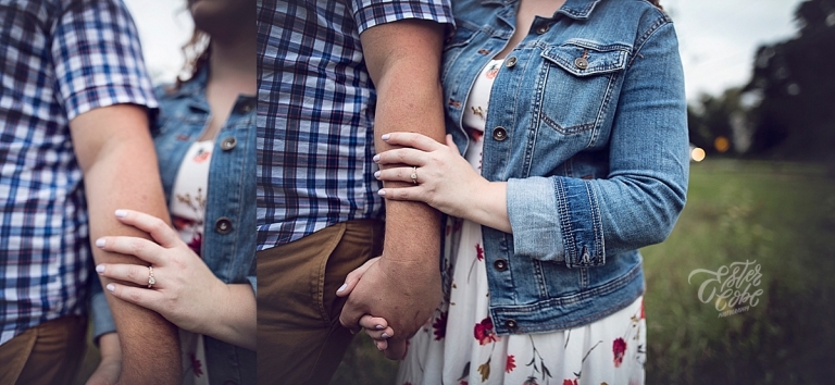 Fall Engagement Ring in a Field