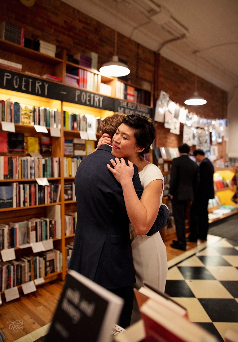 Ester Cobe Photography, Ann Arbor and Detroit Wedding Photographer, Intimate wedding, candid photographer, Winter Wedding, Literati Bookstore, Downtown Ann Arbor