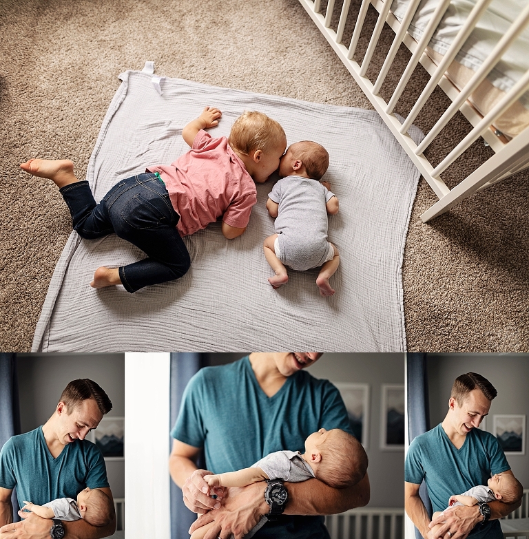 Michigan Newborn Photographer, Newborn Photography, Lifestyle photographer, Newborn at home, Candid photographer, Big Sister