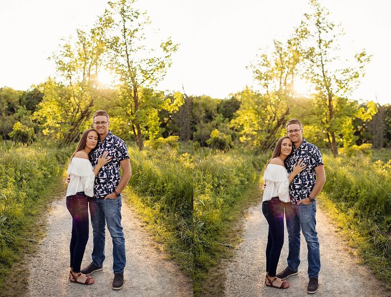 outdoor engagement session